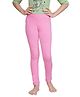 Tiny Girl Knitted Solid Leggings - Pink