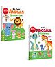 My First Animals and Dinosaur Sticker Book with 101+ Stickers | Combo of 2 sticker book | Activity Book for Children, kids activity book.