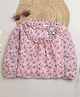 Tiny Girl Full Sleeves  Floral Printed  Knitted Top - Pink