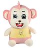 Ultra Smiling Cuddly Fruit Monkey Stuffed Soft Plush Kids Animal Toy 12 Inch Yellow