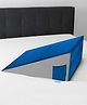 Sleepsia Orthopedic Memory Foam Bed Wedge Incline Pillow for Neck & Back Pain Support (Blue/Grey)