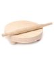 Ratnas Wooden Chakla Belan - Off White