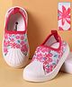 Cute Walk by Babyhug Slip On  Casual Shoes with Floral Print - Pink