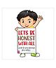Wooden(MDF) Wall Decor Cutout for kids- Lets be honest  -Learning through Fun design