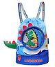 Little Surprise Box Kids Round Dinosaur   waterproof Swimming Bag Beach Bag Blue - 16 Inch