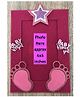 Kalacaree Its A Baby Girl Theme Magnetic Photo Frame - Pink