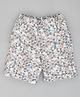 YOUMAA 100% Cotton Triangle Printed Shorts - Blue
