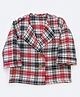 Halemons Semi Cotton Full Sleeves Checked Jacket - Red