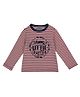 Mothercare Full Sleeves Striped T-Shirt - Red & White