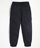 Cherry Crumble By Nitt Hyman Solid Mid Rise Joggers - Black