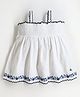 Cherry Crumble By Nitt Hyman Sleeveless Floral Embroidered Top - White