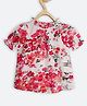 Chuppan Chupai Half Puff Sleeves Floral Printed Top - White