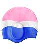 KARBD Ear Cover Hair Protection Silicone Swimming Cap Universal Size - Multicolor Pink White Blue
