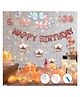 Bubble Trouble Rubber Birthday Decoration Items -78Pcs Rose Gold Birthday Decoration | Birthday Decoration Items For Girl | Birthday Decorations For Girls | Happy Birthday Banner