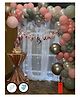 Bubble Trouble 71 Pc Birthday Decoration Kit Pink Silver White Balloon with Birthday Banner, Arc, Glue Dot for girls Kids Baby Birthday Decoration Items | Birthday Decoration Combo