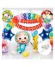 Bubble Trouble Theme Birthday Party Decorations items kit - 67 Pieces
