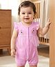 Babyoye Eco Conscious 100% Cotton with Eco Jiva Finish Frill Sleeves Romper with Duck Print - Pink