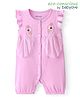 Babyoye Eco Conscious 100% Cotton with Eco Jiva Finish Frill Sleeves Romper with Duck Print - Pink