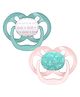 Dr. Browns Advantage Pacifiers Stage 2 Pack Of 2 - Pink & Green