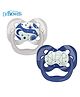 Dr. Brown's Advantage Pacifiers Stage 1 Glow in the Dark Pack of 2 - Blue