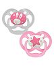 Dr. Brown's Advantage Pacifiers Stage 2 Glow in the Dark Pack of 2 - Pink