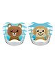 Dr. Brown's PreVent Printed Shield Soother Stage 2 Pack of 2 - Blue