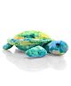 Wild Republic Atlantis Sea Turtle Soft Toy Blue Green & Yellow - Length 21 cm