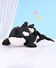 Wild Republic Mom Baby Orca Soft Toy Black and White - Height 41 cm