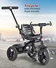 Play Nation Tricycle with Parental Push Handle - Black