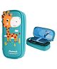 VELLIQUE Cute Cartoon Pencil Pouch With Zipper Waterproof & Durable Compartment Large Storage Pencil Bag for Girls Boys in School Light Green - Giraffe