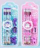 VELLIQUE Unicorn Pencil Set with Sharpener Eraser and Pencil Cap (Set of 2)