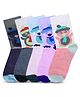 DOLLAR Pack Of 5 Penguin Printed  Cotton Socks - Multi Colour