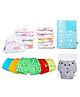 SuperBottoms BASIC Reusable Cloth Diaper for 5 Super Soft Bloomers for 12 Soft & Breathable BASIC Langot Waterproof Diaper Changing Mat, 7 kg to 17 kg