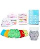 SuperBottoms BASIC Reusable Cloth Diaper for 5 Super Soft Bloomers for 12 Soft & Breathable BASIC Langot for 1 Waterproof Diaper Changing Mat, 7 kg to 17 kg