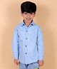 Superminis Full Sleeves Solid Shirt - Sky Blue