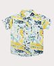 Superminis Rayon Half Sleeves Abstract Printed Shirt - Yellow