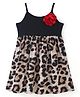 CrayonFlakes  Sleeveless  Animals Printed Dress - Black