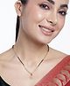 Abdesigns Gold-Plated American Diamond & Beaded Mangalsutra - 50g