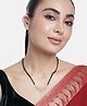 Abdesigns Gold-Plated American Diamond & Beaded Mangalsutra - 50g