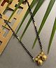 Digital Dress Room Long Mangalsutra Designs Gold Plated Necklace Maharashtrian Style Tanmaniya Vati Pendant Gold & Black Beads Chain Gold Plated Mangalsutra Latest Designs For Women (26 Inches)