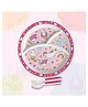 Cello Kidzbee Trioplate with Spoon and Fork Unicorn Print - Pink