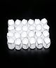 Kuber Industries LED Tea Light Candles for Home Decor |Battey Operated |Flameless (Melted Candle with White|Pack of 24