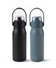 Kuber Industries Water Bottle | Hot & Cold Water Bottle |1000 ml | Pack of 2 | HH-22111A | HH-22111B | Blue & Black