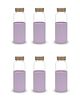 Kuber Industries Water Bottle | Glass Bottle | Sleeve Protection Bottle | Travel Round Bottle |550 ml| Set of 6 | Purple