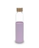 Kuber Industries Water Bottle | Sleeve Protection Bottle |Bamboo Lid Water Bottle | Travel Round Bottle |550 ml | Purple