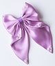 Ribbon candy Bow Detailed & Pearl Embellished Hair Clip - Light Purple