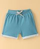 Ollypop Cotton Knee Length Solid Shorts  - Irish Green