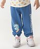 haus & kinder 100% Cotton Dinosaur Printed Joggers -  Royal Blue