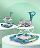 Play Nation 2 in 1 Unicorn Foldable Baby Walker Cum Rocker With Parental Handle & Upper Sun Shade - Blue| Removable Foot Mat| Removable Toy Tray| Use as Push Walker
