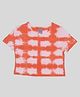 tweeny mini Half Sleeves Tie Dye Crop Top - Iced Mango